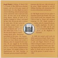 2009. 5Ft-200Ft "Haydn" (7xklf) forgalmi érme sor, benne "Joseph Haydn" Ag emlék...