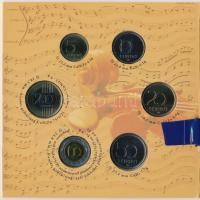 2009. 5Ft-200Ft "Haydn" (7xklf) forgalmi érme sor, benne "Joseph Haydn" Ag emlék...