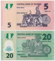 Nigéria 2006. 5N + 20N T:I
Nigeria 2006. 5 Naira + 20 Naira C:UNC