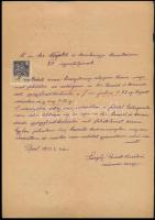 A Saághy-Ruszek család hagyatékából: bizonyítvány, anyakönyvi kivonat, egyéb iratok, stb., egy zacsk...