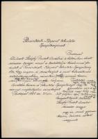 A Saághy-Ruszek család hagyatékából: bizonyítvány, anyakönyvi kivonat, egyéb iratok, stb., egy zacsk...