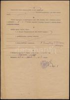 A Saághy-Ruszek család hagyatékából: bizonyítvány, anyakönyvi kivonat, egyéb iratok, stb., egy zacsk...