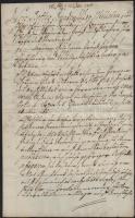 1749 Vilmos schaumburg-lippei gróf német nyelvű levele brückeburgi/arensburgi hivatalnok részére, papírfelzetes viaszpecséttel