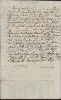 1749 Vilmos schaumburg-lippei gróf német nyelvű levele brückeburgi/arensburgi hivatalnok részére, pa...