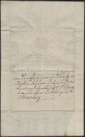 1749 Vilmos schaumburg-lippei gróf német nyelvű levele brückeburgi/arensburgi hivatalnok részére, pa...