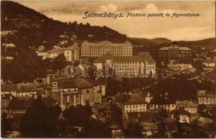 1918 Selmecbánya, Banska Stiavnica; Főiskolai paloták és főgimnázium. Joerges / college palaces and grammar school