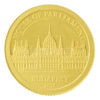Cook-szigetek 2012. 1$ Au "Budapest Parlament" (0.5g/0.999) T:PP 
Cook Islands 2012. 1 Do...