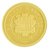Andorra 2012. 1D Au "Fehér Gólya" (0,5g/0.999) T:PP
Andorra 2012. 1 Dinar Au "White ...