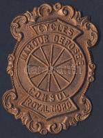 Cca. századeleji francia bicikliembléma "Comsul Eoyal Nord" Br