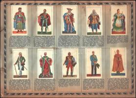 cca 1938 Képes magyar történelem, irodalom és művészet, a Szent István Cikóriagyár matricagyűjtő alb...