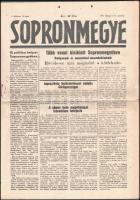 1947 A Sporonmegye c. újság első évfolyamának 10 száma