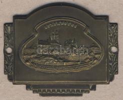 Luxemburg cca. századforduló "St.Mickel" Br/Zn dekoratív plakett T:2