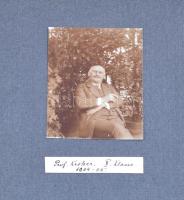 cca 1900 Német középiskolai tanárok, professzorok nevesített fényképalbuma 18 db fénykép + egy aláír...