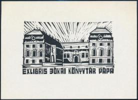 Meskó Anna (1943-2010)- Póka György (1944-): 4db Ex libris. Linó, papír, jelzett, / lino cut etching...