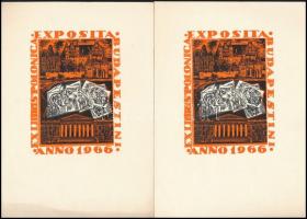 5 db jelzett magyar ex libris. Bordás Ferenc, Tóth Rózsa, Román Károly, Nagy László. klf technikák