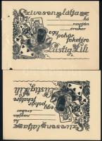 7 db különféle technikájú jelzett magyar ex libris / 7 Hungarianex libris bookplates. Different tech...