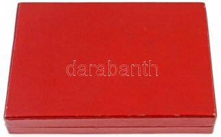 1966. "1866-1966. 100 éves a Budapesti Közúti Vasút" fém plakett díszdobozban (69x100mm) T...