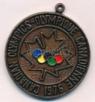 Kanada 1976. Kanadai olimpia Br érem füllel, szalag nélkül eredeti tokban T:1- Canada 1976. Canadian olympics Br medal with ear but without ribbon, in original case C:AU
