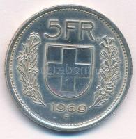 Svájc 1969B 5Fr Ag T:1-,2 Switzerland 1969B 5 Francs Ag C:AU,XF  Krause KM#40