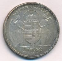 1930. 5P Ag "Horthy jobbra" T:2
Adamo P8