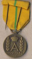 Belgium 1934. "Albert" katonai kitüntetés szalggal T:2