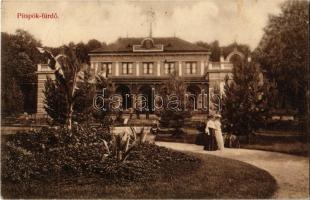 1907 Püspökfürdő, Szentlászlófürdő, Baile 1 Mai; fürdő szálló. Rákos Vilmos kiadása / spa hotel
