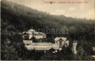 1912 Stószfürdő, Stoósz-fürdő, Kúpele Stós; Budapest és Dr. Czirfusz Villa