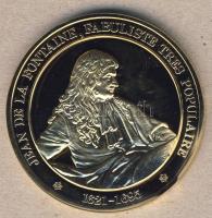 Franciaország 1973. "Franciaország története-Jean de la Fontaine" aranyozott emlékérem T:BU