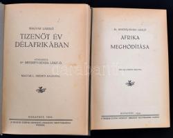 Dr. Bendefy-Benda László 2 munkája:Tizenöt év Dél-Afrikában.. Afrika meghódítása. Zolnay Lóránd rajz...