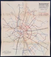 Budapest közlekedési térképe, 1:50000, Fővárosi Villamosvasút Sajtó és Balesetelhárítási Csoportja, 40×36 cm
