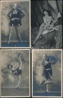 cca 1940-1950 Táncosnők, 6 db fotó, az egyik hátulján feliratozva, 9×14 cm