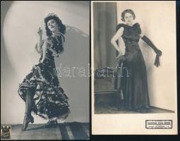 cca 1940-1950 Táncosnők, 6 db fotó, az egyik hátulján feliratozva, 9×14 cm
