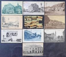Egy doboznyi, kb. 600-650 db RÉGI magyar és történelmi magyar városképes lap / Cca. 600-650 pre-1945...