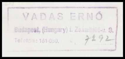 Vadas Ernő (1899-1962): Szabad-e bejönni?, művészfotó, hátulján pecséttel jelzett, 24×18 cm