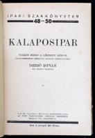 Kalaposipar. Vakány József és Lőrinczy Sándor kalaposmesterek kéziratai alapján készítette: Dezső Is...