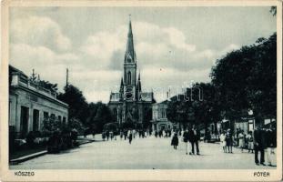 1932 Kőszeg, Fő tér, templom, étterem