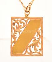 14 arany nyaklánc medállal. Jelzett. 6,18 g