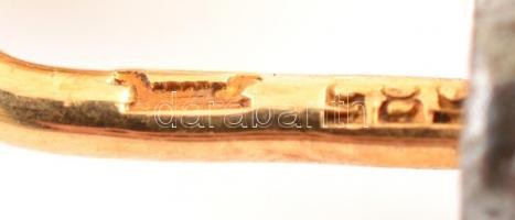 14 arany melltű gyönggyel Jelzett 2,4 g