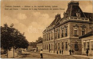 1923 Orsova, Aldunai m. kir. hajózási hatóság épülete / Gebäude der k. ung. Hafenbehörde der unteren Donau / Hungarian Danube river marine office