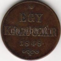 1848 1kr Szabadságharc-veret T:2/3