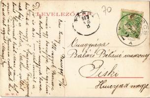 1907 Barcs, Fő utca. W.L. 131