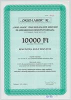 Budapest 1991. "OKISZ-LABOR Ipari Szolgáltató Szervező és Kereskedelmi Részvénytársaság" 1...