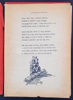 1941 "Krampusz", diák összeállítás: vers, Rejtő Jenő-emlékünnep szövege, gépirat, rajz, 4 ...