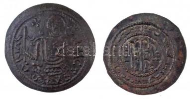 1172-1196. Rézpénz Cu III. Béla (2xklf) (2,16g/1,97g) T:1-,2 Hungary 1172-1196. Copper coin Béla III (2xdiff) (2,16g/1,97g) C:AU,XF Huszár: 72., 73., Unger I.: 114., 115.