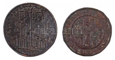 1172-1196. Rézpénz Cu "III. Béla" (2xklf) (2,16g/1,97g) T:1-,2
Hungary 1172-1196. Copper ...