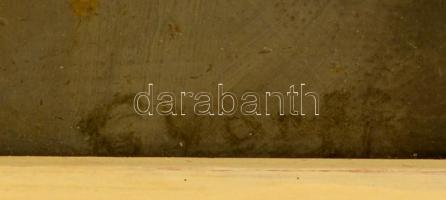 Győrffy Péter (1949-): Asztali csendélet. Olaj, vászon, jelzett, keretben, 50×60 cm