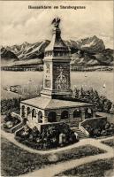 1925 Starnberg, Bismarckturm am Starnbergersee / lake, monument + Bismarck-Denkmal am Starnberger-See cancellation