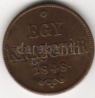 1848 1kr Szabadságharc-veret T:2