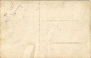 1928 Zsámbék, tér, háttérben a templom rom, Sorog Ferenc üzlete, pap. photo