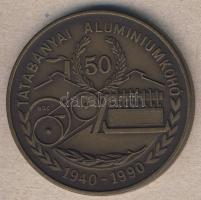 1990. "50 éves a Tatabányai Alumíniumkohó" Br emlékérem. Szign. BGY T:2